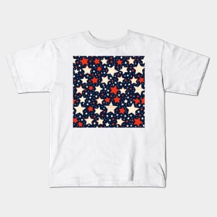 Patriotic 4th of July Pattern 24 Kids T-Shirt